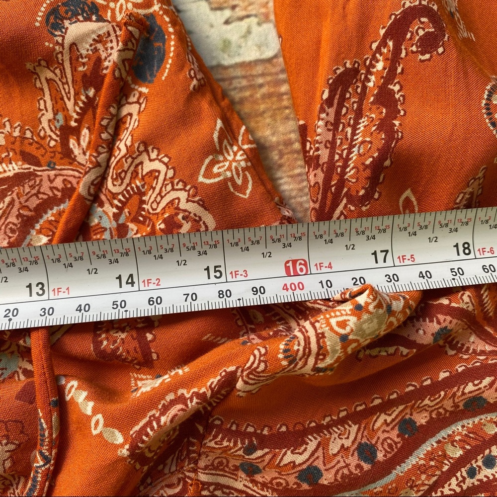 Abercrombie&Fitch long sleeve romper burnt orange - Picture 6 of 8